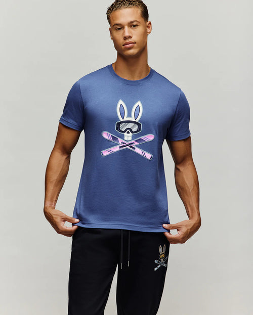 PSYCHO BUNNY CAMISETAS HOMBRE AZUL