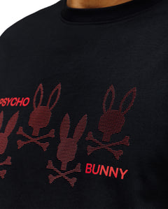 PSYCHO BUNNY CAMISETAS HOMBRE NEGRO