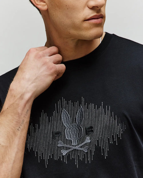 PSYCHO BUNNY CAMISETAS HOMBRE NEGRO