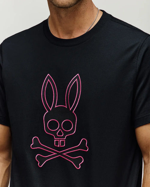 PSYCHO BUNNY CAMISETAS HOMBRE NEGRO