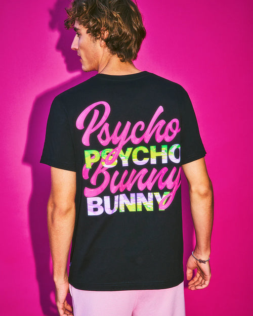 PSYCHO BUNNY CAMISETAS HOMBRE NEGRO