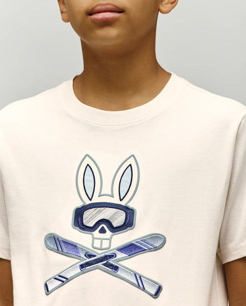 PSYCHO BUNNY CAMISETAS NIÑO BLANCO