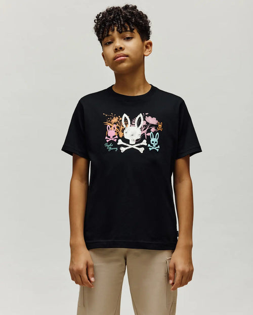 PSYCHO BUNNY CAMISETAS NIÑO NEGRO