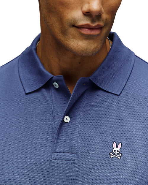 PSYCHO BUNNY CAMISETA TIPO POLO HOMBRE AZUL