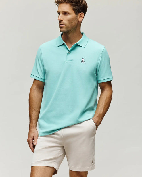 PSYCHO BUNNY CAMISETA TIPO POLO HOMBRE AZUL