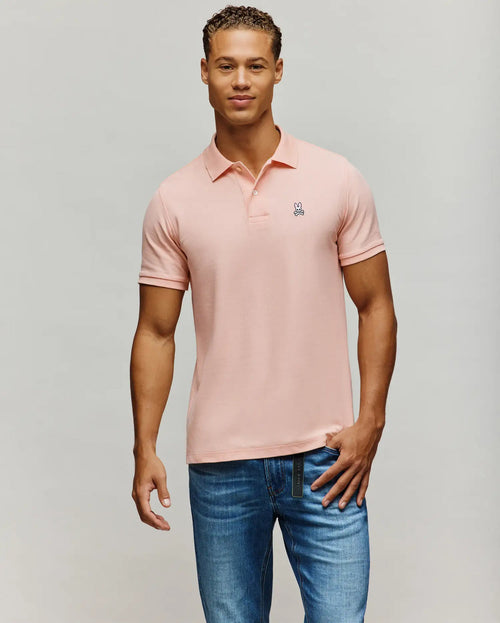 PSYCHO BUNNY CAMISETA TIPO POLO HOMBRE ROSADO