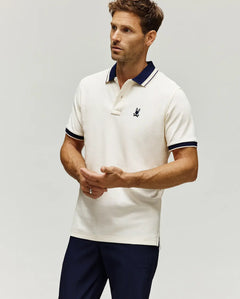 PSYCHO BUNNY CAMISETA TIPO POLO HOMBRE BLANCO