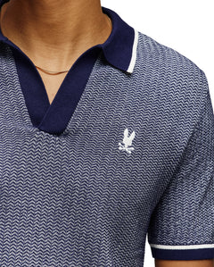 PSYCHO BUNNY CAMISETA TIPO POLO HOMBRE AZUL