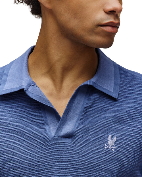 PSYCHO BUNNY CAMISETA TIPO POLO HOMBRE AZUL