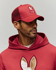 PSYCHO BUNNY GORRA HOMBRE FANTASIA ROJO