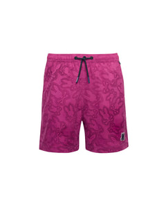 psycho bunny pantaloneta de baño niño hidrocrómico morado