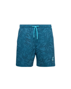 psycho bunny pantaloneta de baño niño hidrocrómico verde