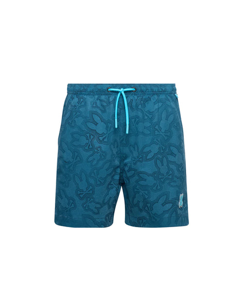 psycho bunny pantaloneta de baño niño hidrocrómico verde