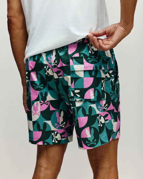 PSYCHO BUNNY TRAJES DE BAÑO HOMBRE VERDE