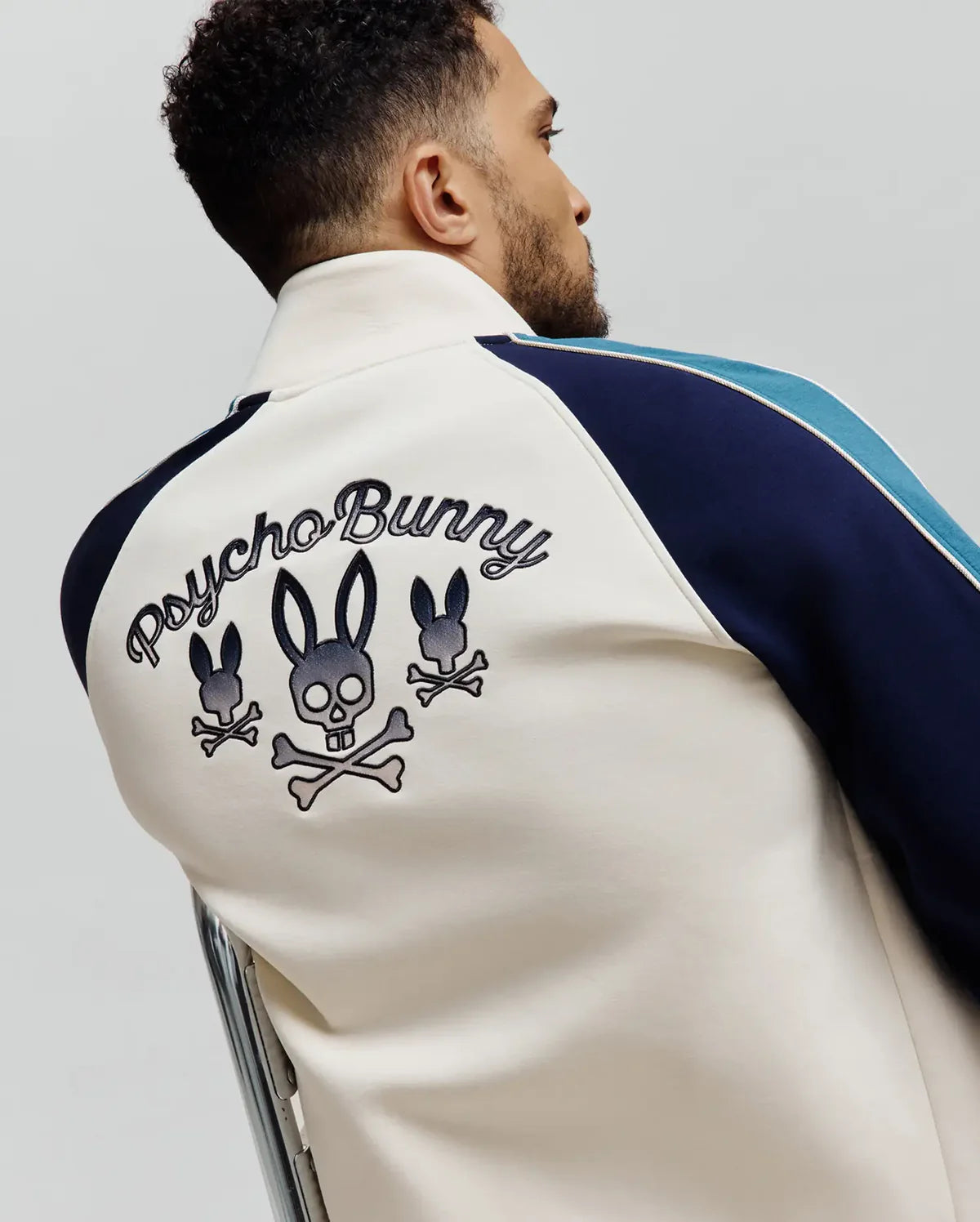PSYCHO BUNNY CHAQUETA CAZADORA CON BLOQUE DE COLOR CASPIAN PARA CABALLERO HOMBRE BEIGE MT0500129250