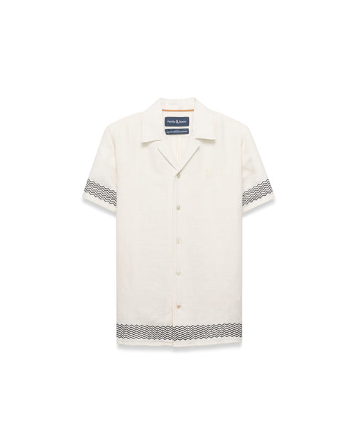 CAMISA M/C PSYCHO BUNNY PARA NIÑO COLOR BLANCO KT0300031250