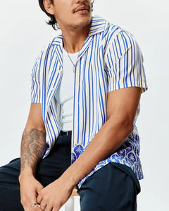 CAMISA M/C PSYCHO BUNNY PARA HOMBRE COLOR BLANCO MT0300127250
