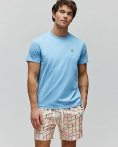 PSYCHO BUNNY CAMISETA CLÁSICA CUELLO REDONDO PARA CABALLERO HOMBRE AZUL B6U014F200407