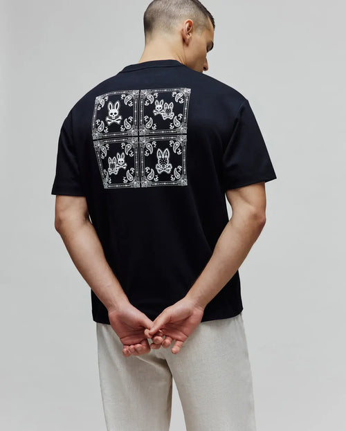 T-SHIRT PSYCHO BUNNY PARA HOMBRE COLOR NEGRO MT0200233001