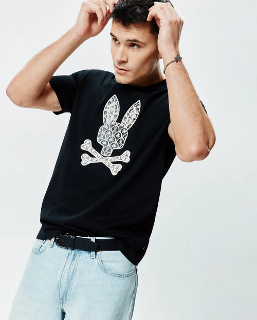 T-SHIRT PSYCHO BUNNY PARA HOMBRE COLOR NEGRO MT0200274001