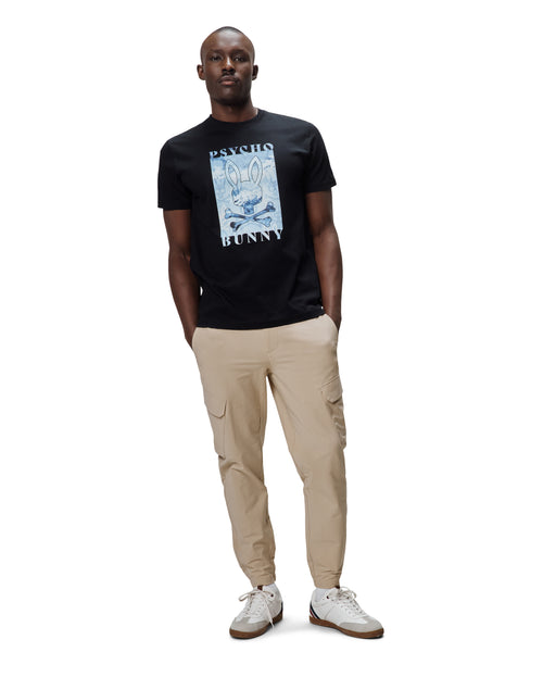 T-SHIRT PSYCHO BUNNY PARA HOMBRE COLOR NEGRO MT0200314001