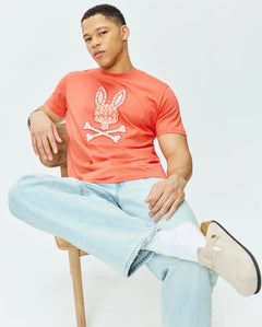 T-SHIRT PSYCHO BUNNY PARA HOMBRE COLOR NARANJA MT0200274660
