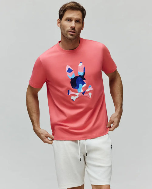 T-SHIRT PSYCHO BUNNY PARA HOMBRE COLOR NARANJA MT0200250656