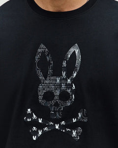 PSYCHO BUNNY CAMISETA ESTAMPADA JARVIS PARA CABALLERO HOMBRE NEGRO MT0200336001