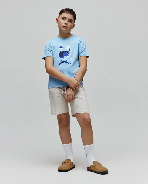 T-SHIRT PSYCHO BUNNY PARA NIÑO COLOR AZUL KT0200163407