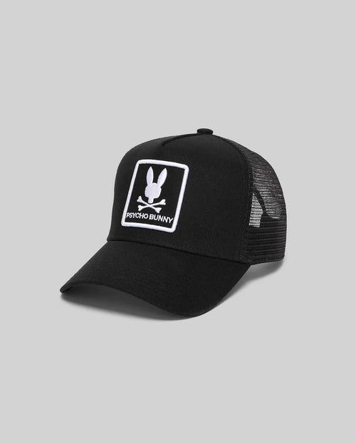PSYCHO BUNNY GORRA DE MALLA ADAMO PARA CABALLERO HOMBRE NEGRO MO1500076001