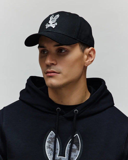 PSYCHO BUNNY GORRA OLIVIER PARA CABALLERO HOMBRE NEGRO MO1500072001