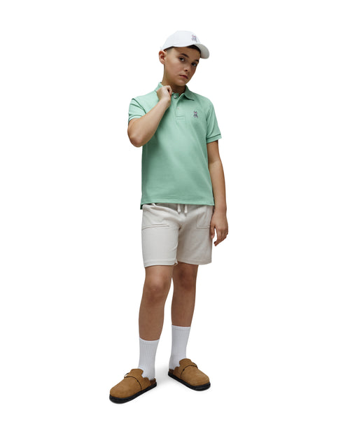 PSYCHO BUNNY POLO CLÁSICO PARA NIÑO NIÑO VERDE B0K001F200324