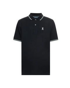 POLO M/C PSYCHO BUNNY PARA HOMBRE COLOR NEGRO MT0100121001