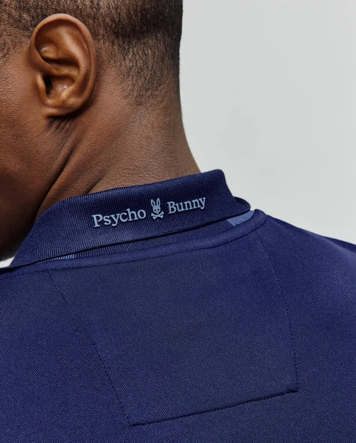 PSYCHO BUNNY POLO DEPORTIVO ONYX PARA CABALLERO HOMBRE AZUL MT0100117402