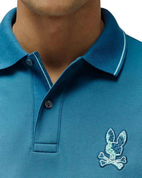 PSYCHO BUNNY POLO OLIVIER PARA CABALLERO HOMBRE AZUL MT0100119406