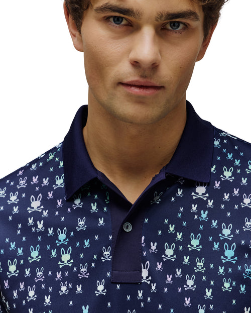 PSYCHO BUNNY POLO DEPORTIVO NEV PARA CABALLERO HOMBRE AZUL MT0100133402