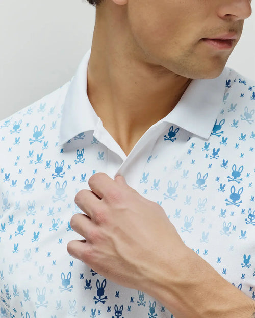 PSYCHO BUNNY POLO DEPORTIVO NEV PARA CABALLERO HOMBRE BLANCO MT0100133100