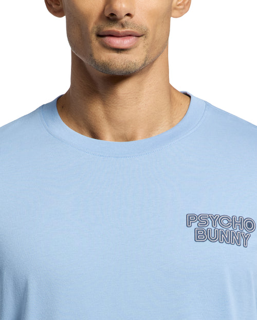 PSYCHO BUNNY CAMISETA HOMBRE CUELLO REDONDO AZUL