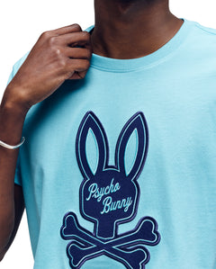 PSYCHO BUNNY CAMISETA HOMBRE CUELLO REDONDO AZUL
