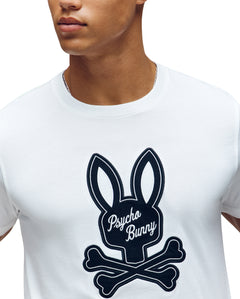 PSYCHO BUNNY CAMISETA HOMBRE CUELLO REDONDO BLANCO
