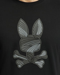 PSYCHO BUNNY CAMISETA HOMBRE CUELLO REDONDO NEGRO