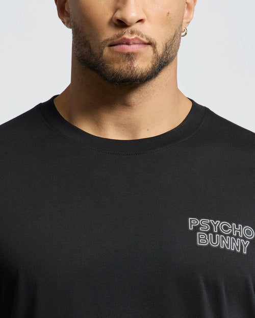 PSYCHO BUNNY CAMISETA HOMBRE CUELLO REDONDO NEGRO