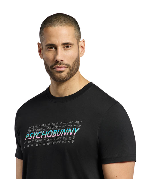 PSYCHO BUNNY CAMISETA HOMBRE CUELLO REDONDO NEGRO