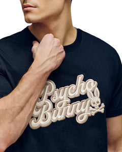 PSYCHO BUNNY CAMISETA HOMBRE CUELLO REDONDO NEGRO