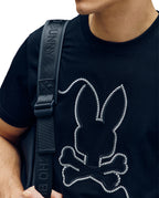 PSYCHO BUNNY CAMISETA HOMBRE CUELLO REDONDO NEGRO