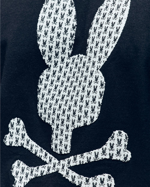 PSYCHO BUNNY CAMISETA HOMBRE CUELLO REDONDO NEGRO