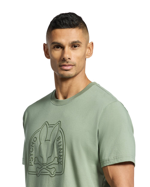 PSYCHO BUNNY CAMISETA HOMBRE CUELLO REDONDO VERDE