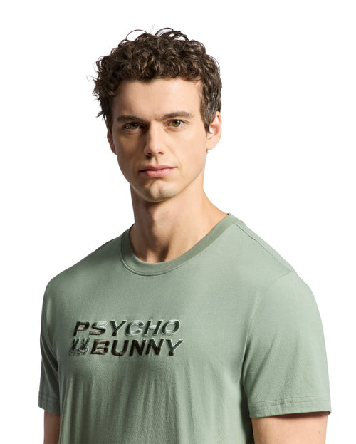 PSYCHO BUNNY CAMISETA HOMBRE CUELLO REDONDO VERDE