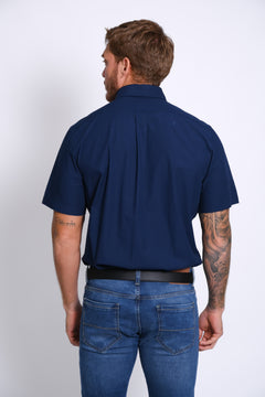 RALPH LAUREN CAMISA MANGA CORTA HOMBRE AZUL