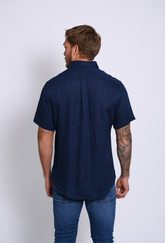 RALPH LAUREN CAMISA MANGA CORTA HOMBRE AZUL